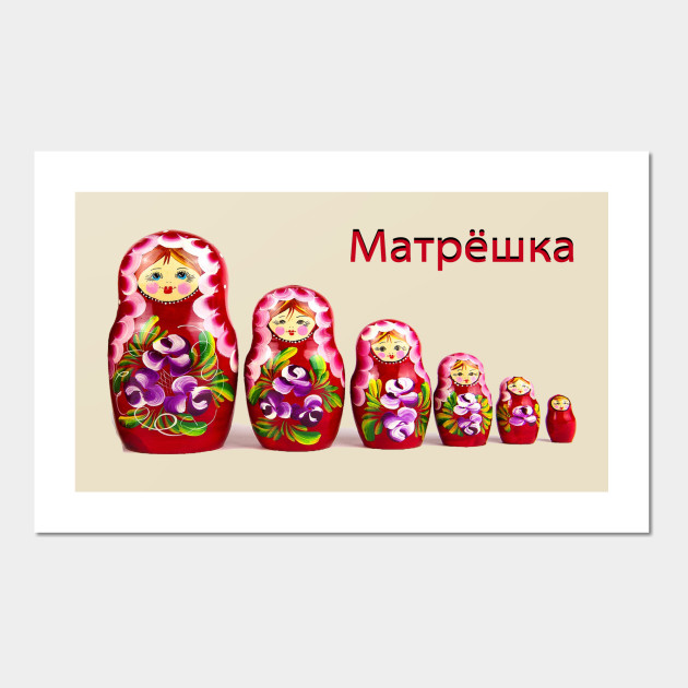 Matrjoschka t shirt Russian pride retro Matryoshka